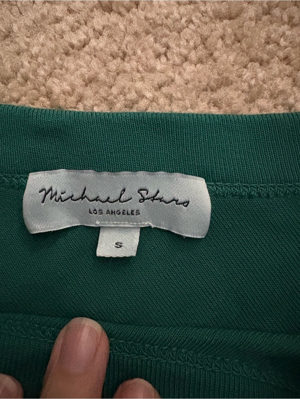 Michael Stars One-Shoulder Green Tank - Picture 2 of 3